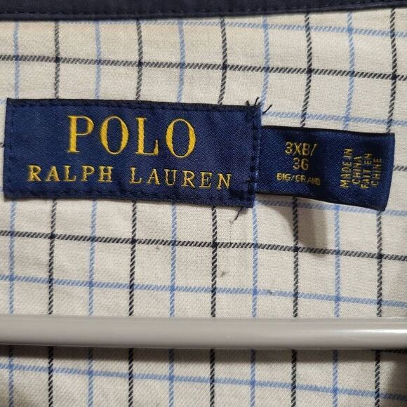 Polo Ralph Lauren Navy Harrington Bomber Golf Jacket Mens Plaid Lined. Mens 3XB - Picture 3 of 11